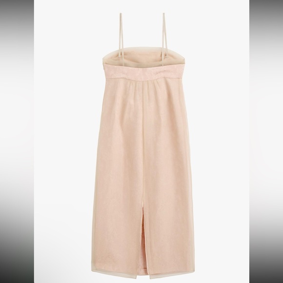 Zara Limited Edition Blush Dress Mixed Organza - Picture 9 of 10